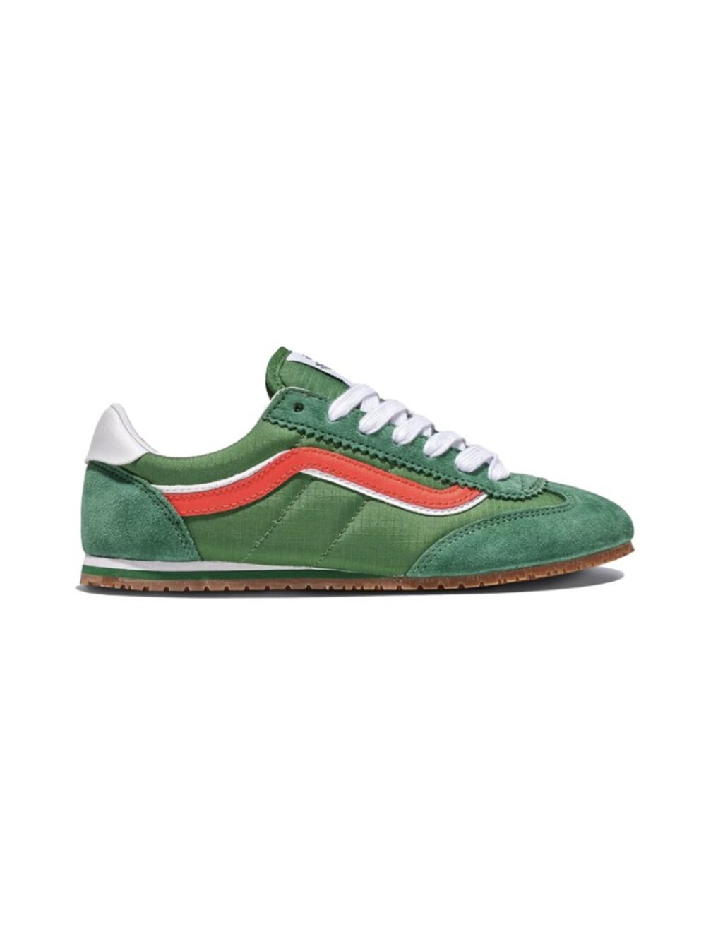 Vans Super Lowpro Fairway Green with Red Sneaker women's 7 and 8 - Picture 9 of 9
